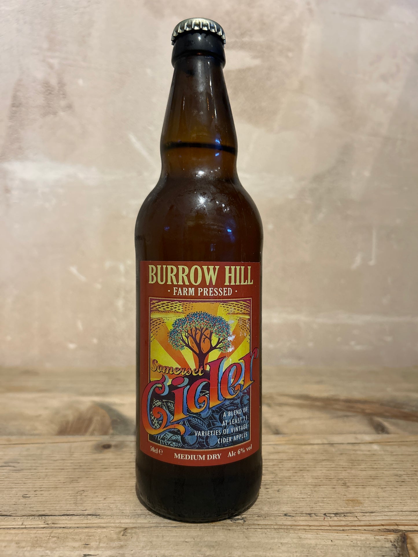 Burrow Hill Sparkling Medium Dry Cider 500ml Bottle