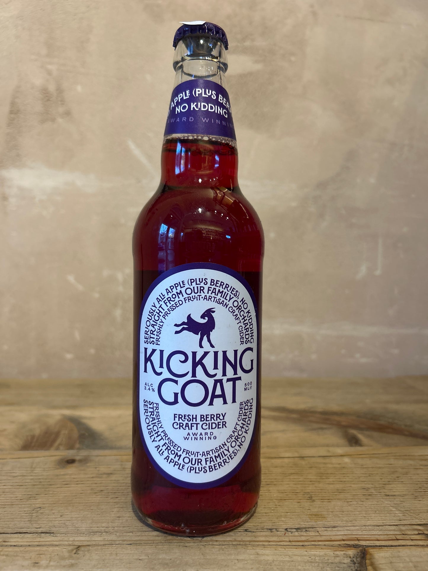 Kicking Goat Fresh Berry Cider 500ml bottle