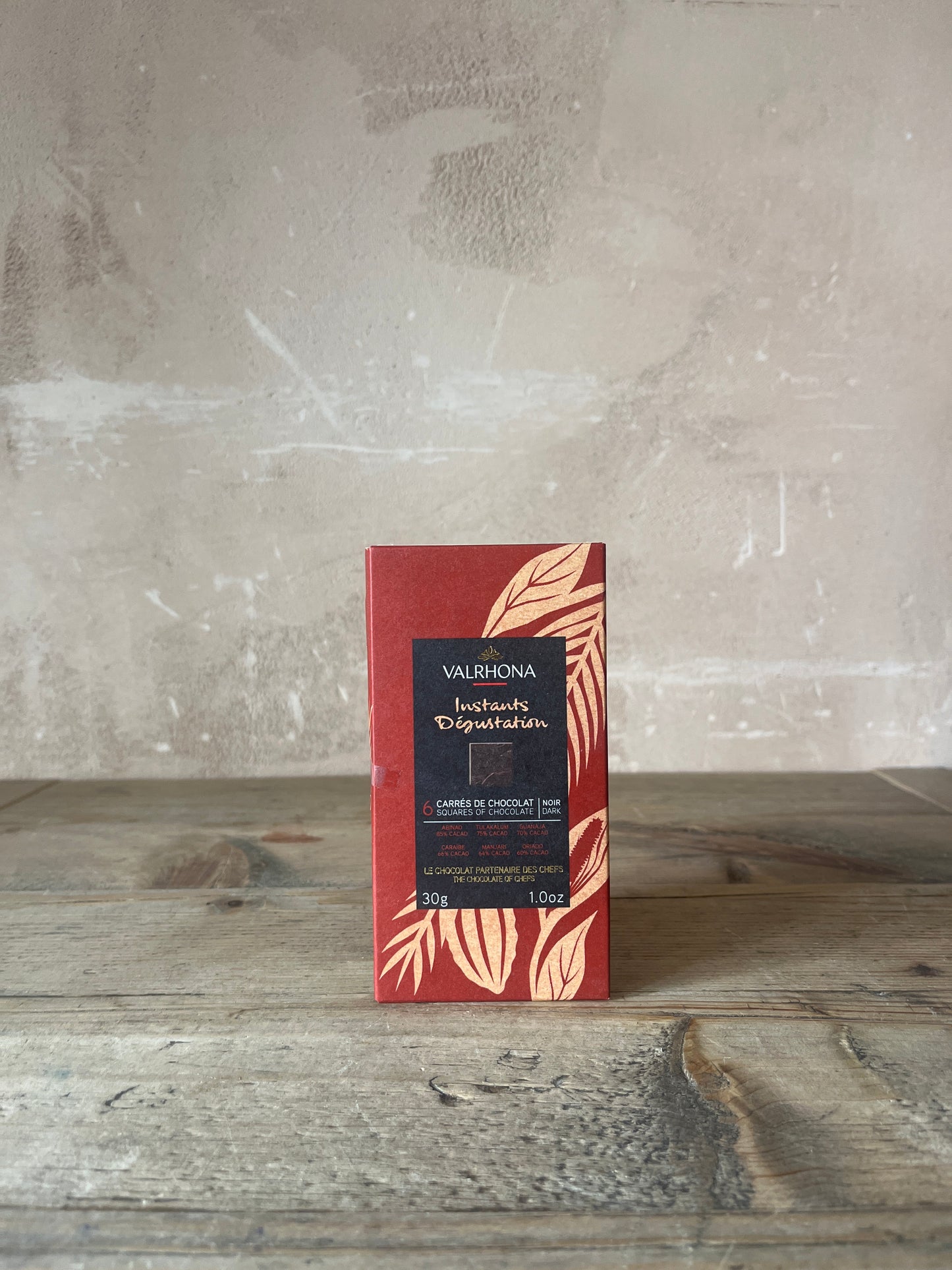 Valrhona Chocolate Grand Crus Gift Box 6 Squares 30g