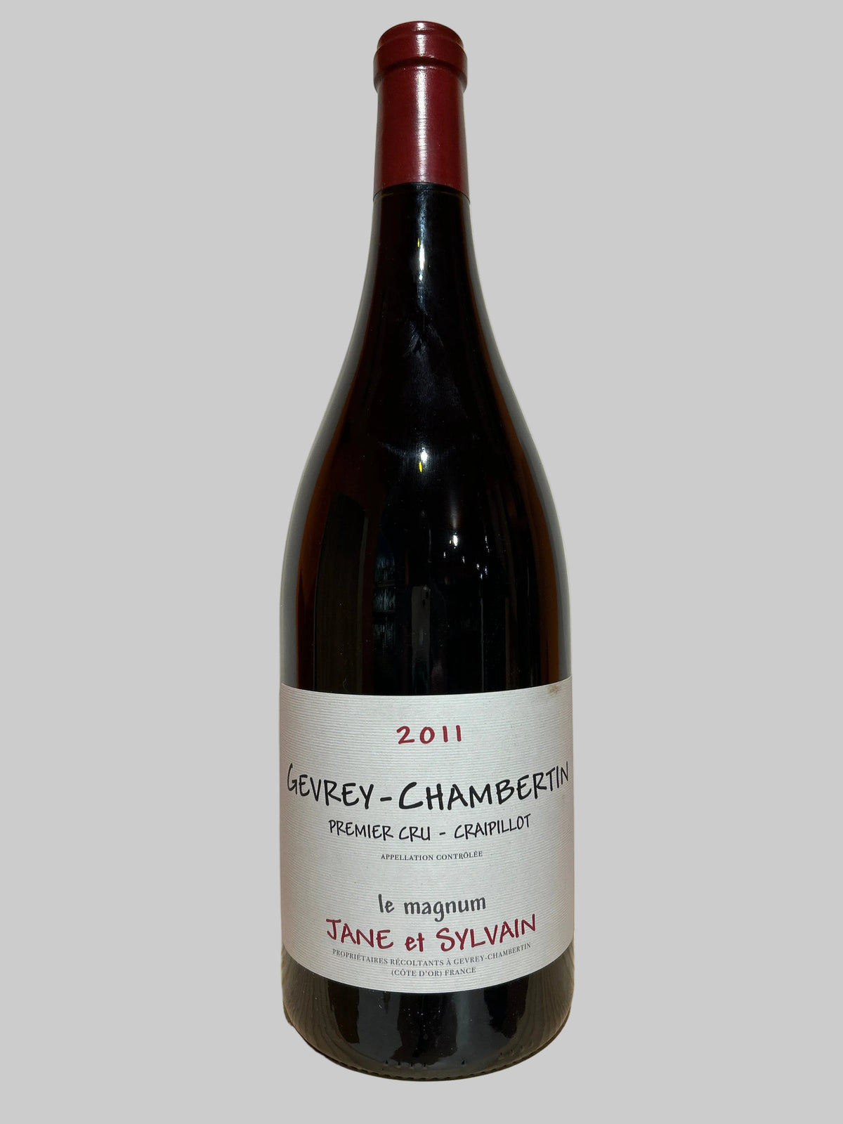 Gevrey-Chambertin 1er Cru 'Craipillot' 2011, Jane et Sylvain (Magnum)