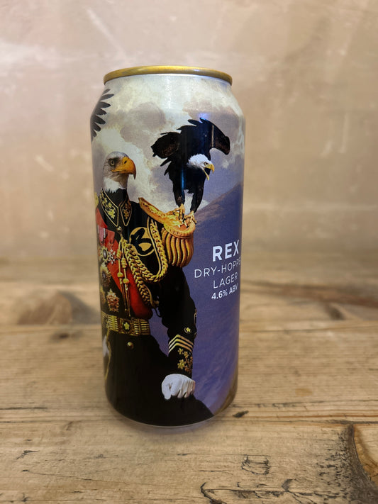 Brewboard Rex Dry Hopped Lager 4.6% 440ml Can