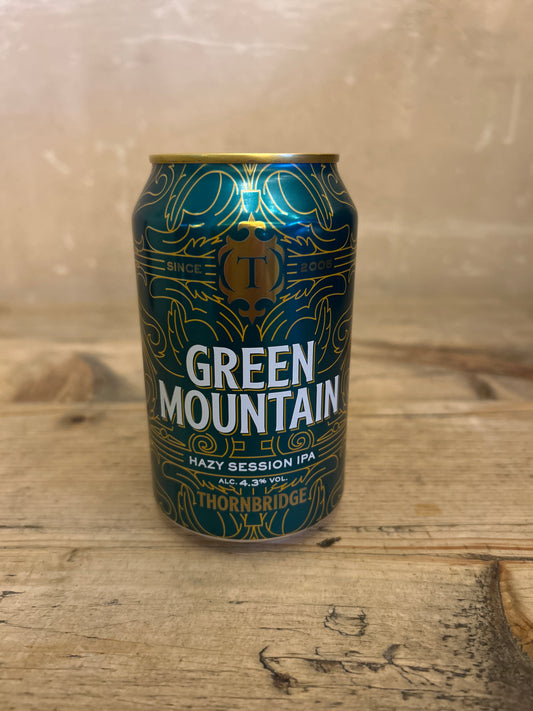 Thornbridge Green Mountain 4.2% Hazy Session IPA (4 PACKS)  330ml can