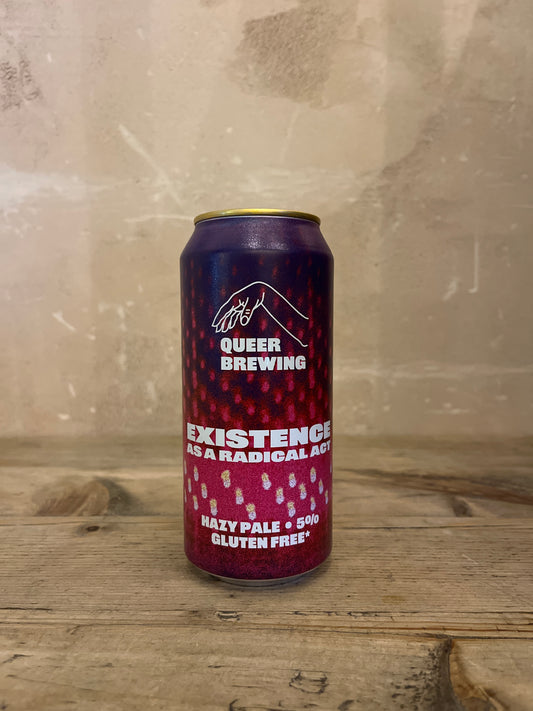 Queer Brewing Existence As a Radical Act Hazy Pale 5% 440ml cans