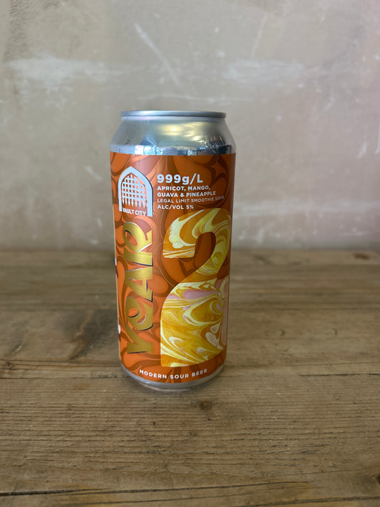 Vault City Year 2 999g/l Apricot, Guava, Mango & Pineapple Smoothie Sour 5% 440ml Can