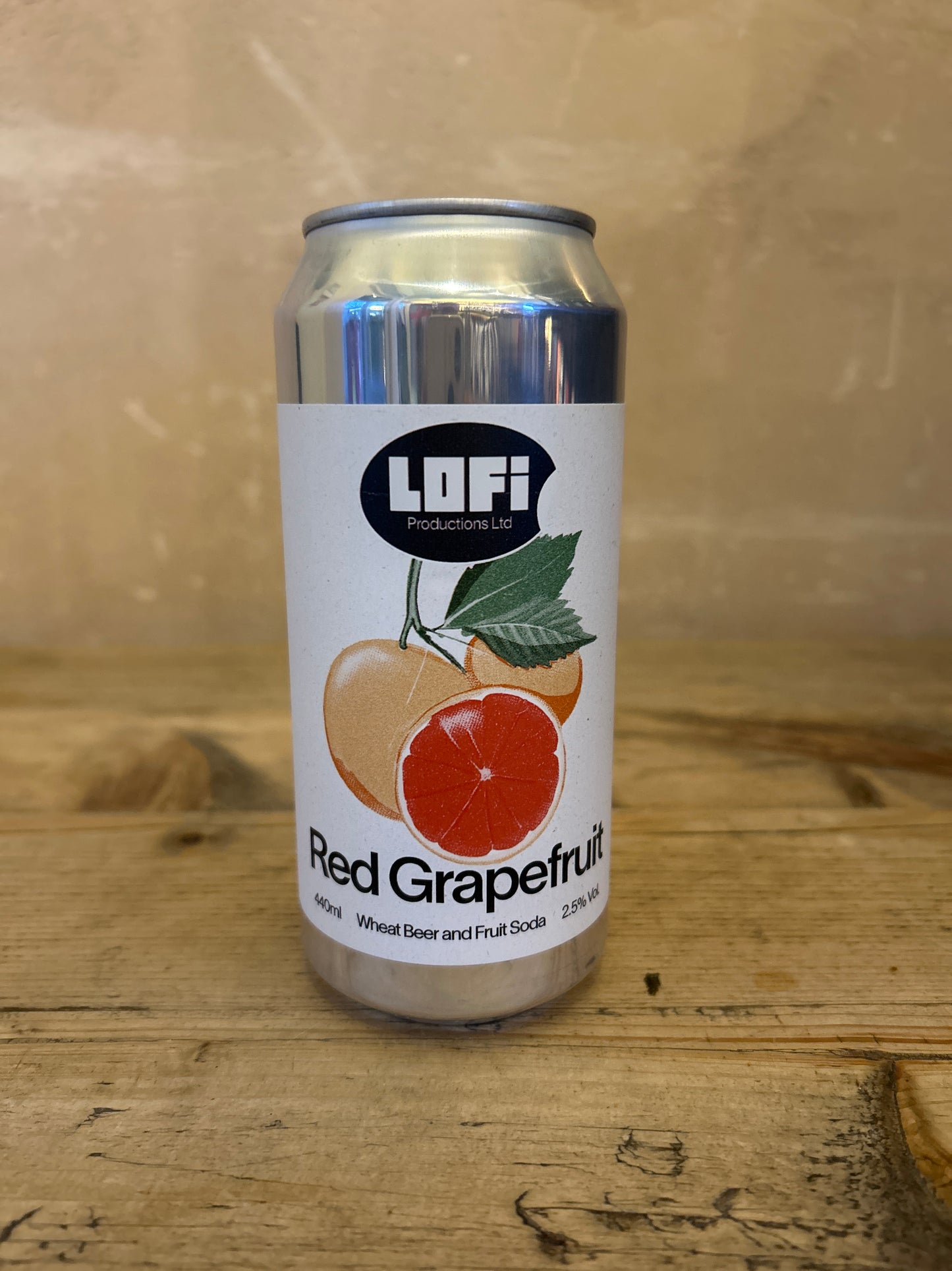 Lofi Red Grapefruit Wheat Beer 2.5% 500ml Can