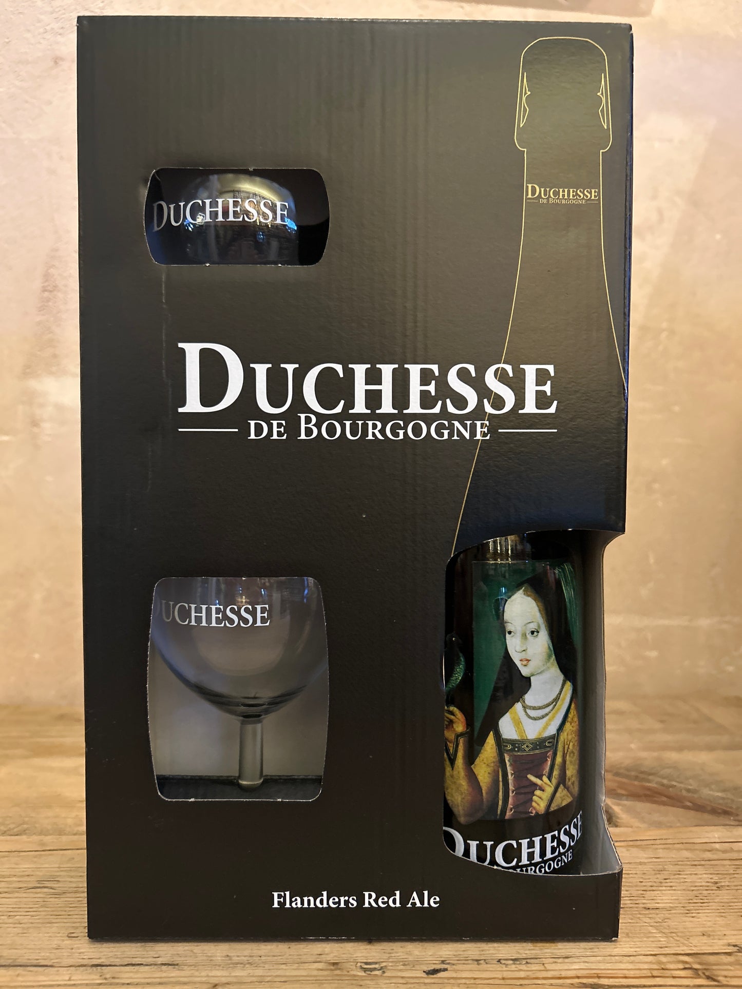Duchesse de Bourgogne Gift Box 6.2% 750ml Bottle plus 2 Glasses