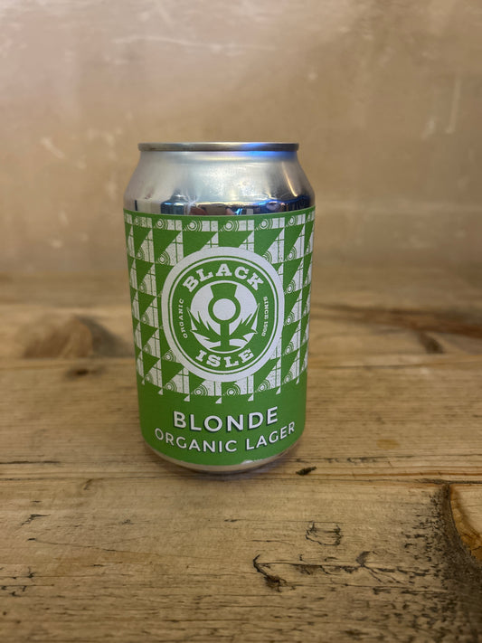 Black Isle Blonde Organic Lager 4.5% 330ml cans