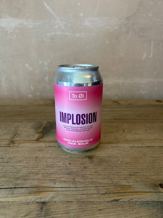 To 01 Implosion Non-Alcoholic Pink Sour 0.5% 330ml Can