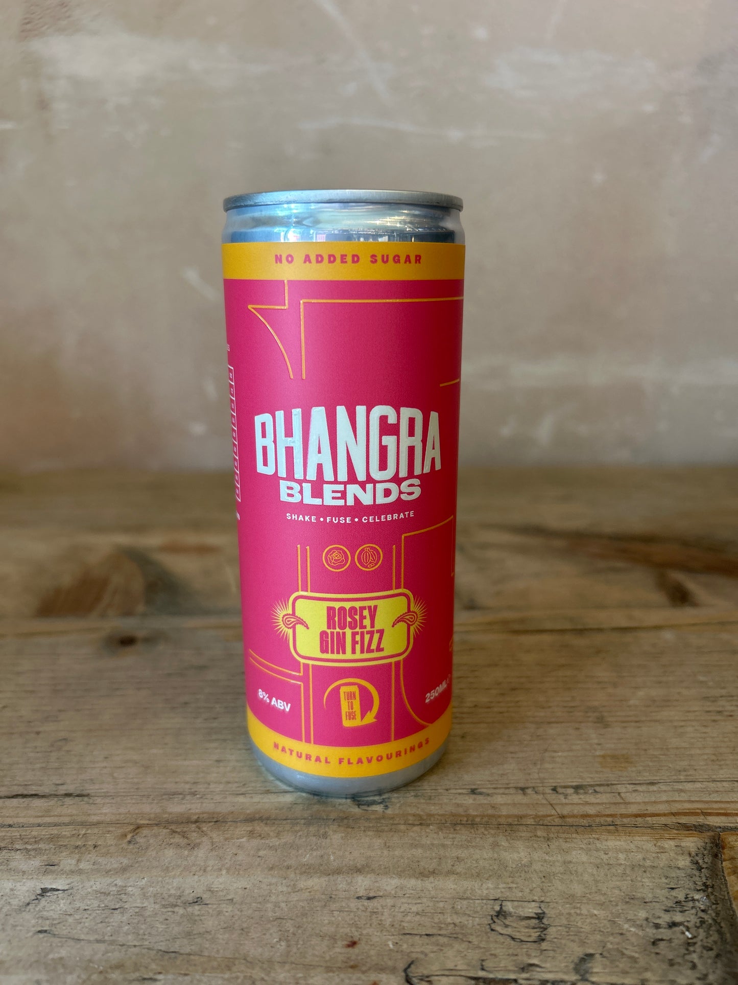 Bhangra Blends Rosey Gin Fizz (Rose & Cardamon) Cocktail 8% 250ml Can