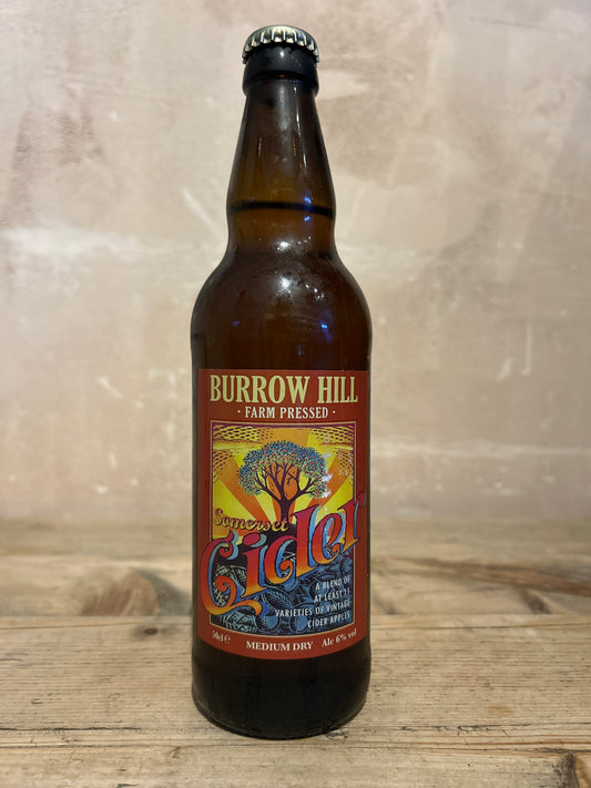 Burrow Hill Sparkling Medium Dry Cider 500ml Bottle