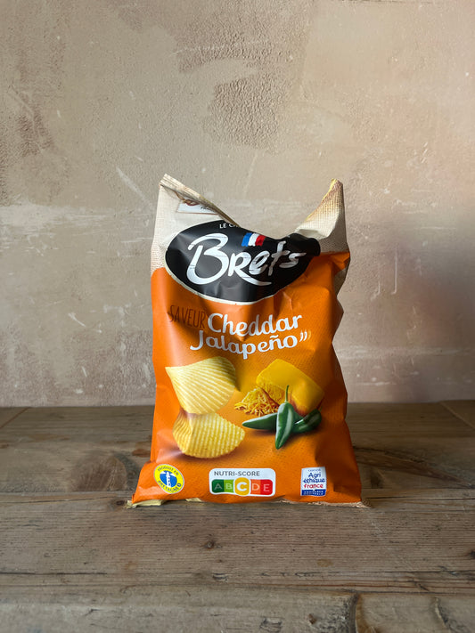 Brets Cheddar Jalapeno Crisps (125g)
