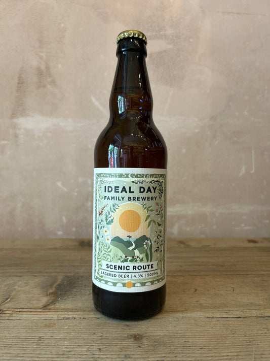Ideal Day Scenic Route Lager 4.2% 500ml Bottle