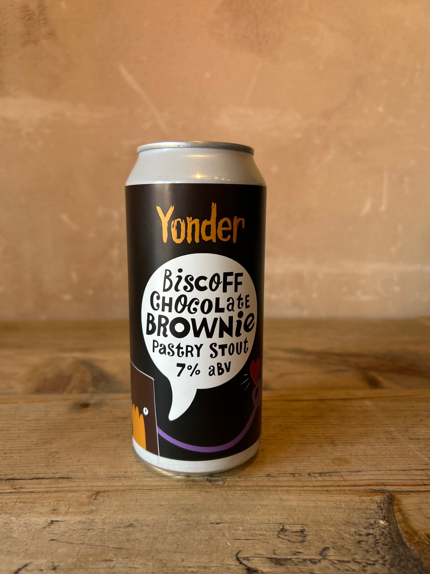 Yonder Brewing and Blending Biscoff Chocolate Brownie Stout 7% 440ml Can