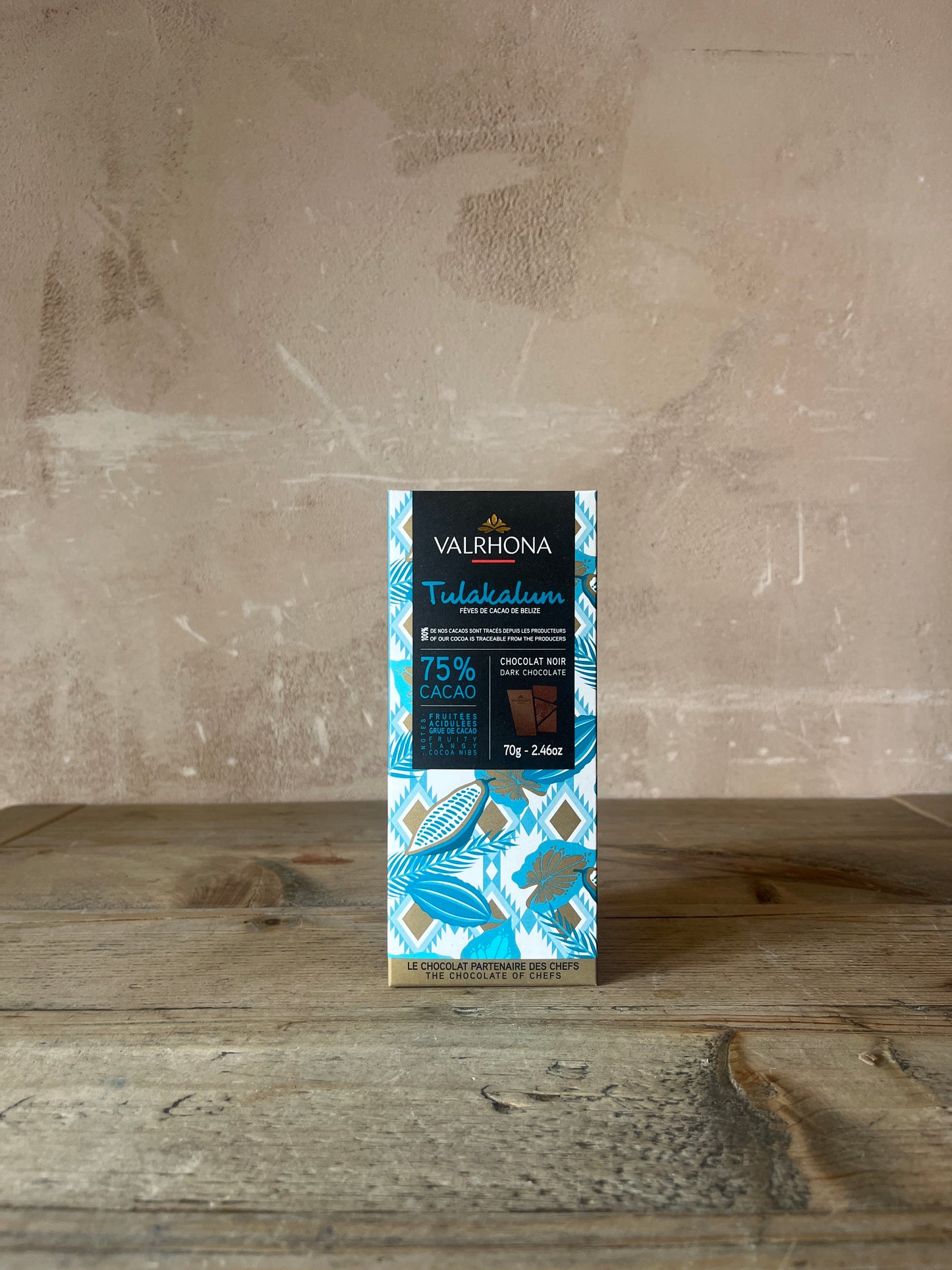 Valrhona Chocolate Tulakalum 75% Bar 70g