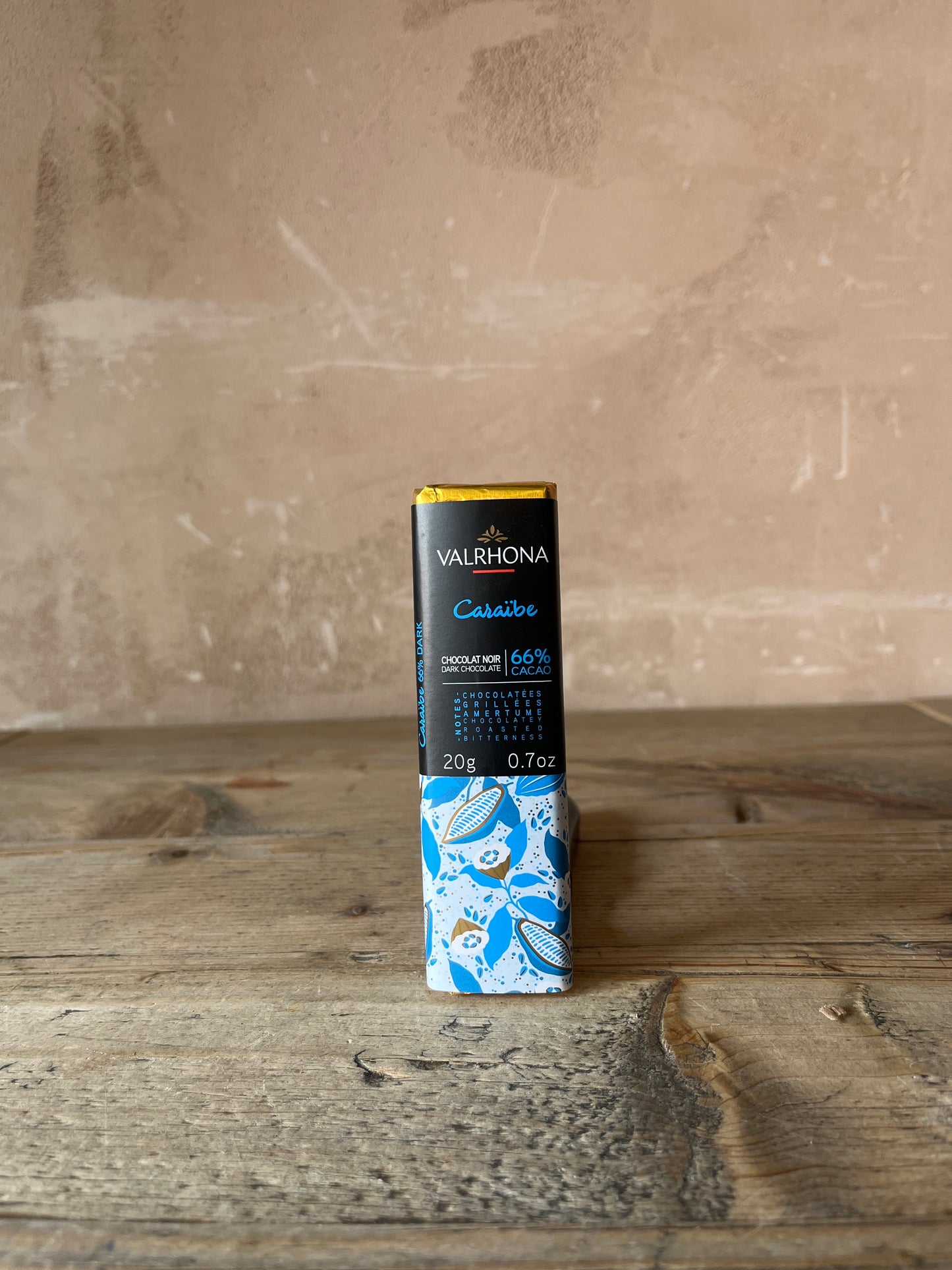 Valrhona Chocolate Caraibe 66% Mini Bar 20g