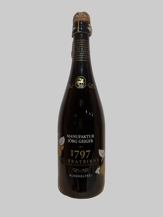 Alcohol Free Sparkling 'Champagner Bratbirne', Jorg Geiger