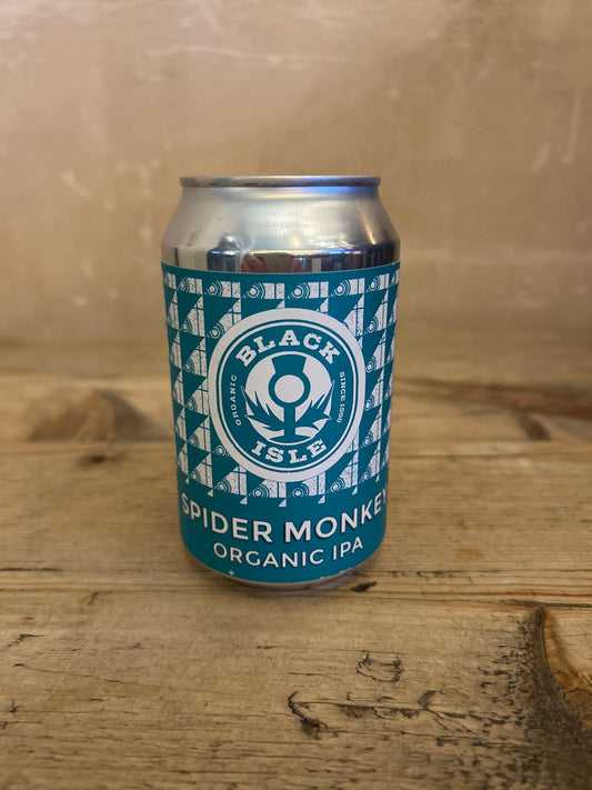 Black Isle Spider Monkey Organic IPA 5.2% 330ml Cans