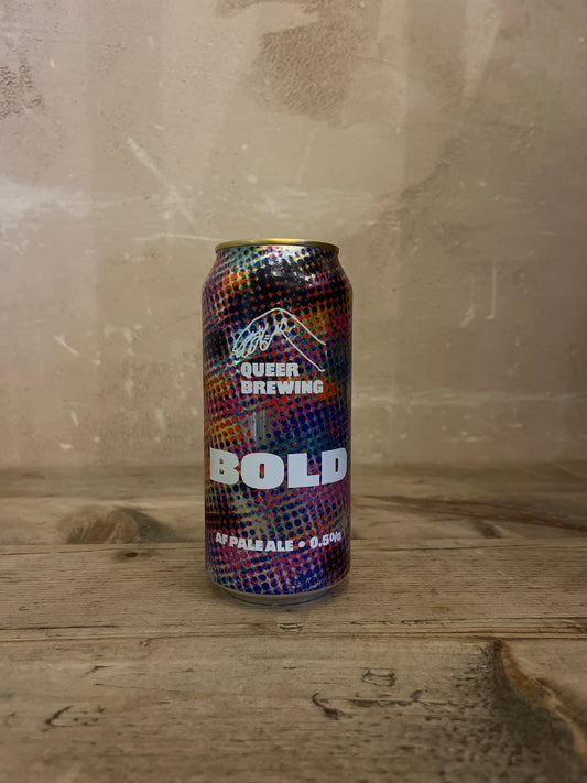 Queer Brewing Bold Alcohol Free Pale Ale 0.5% 440ml cans