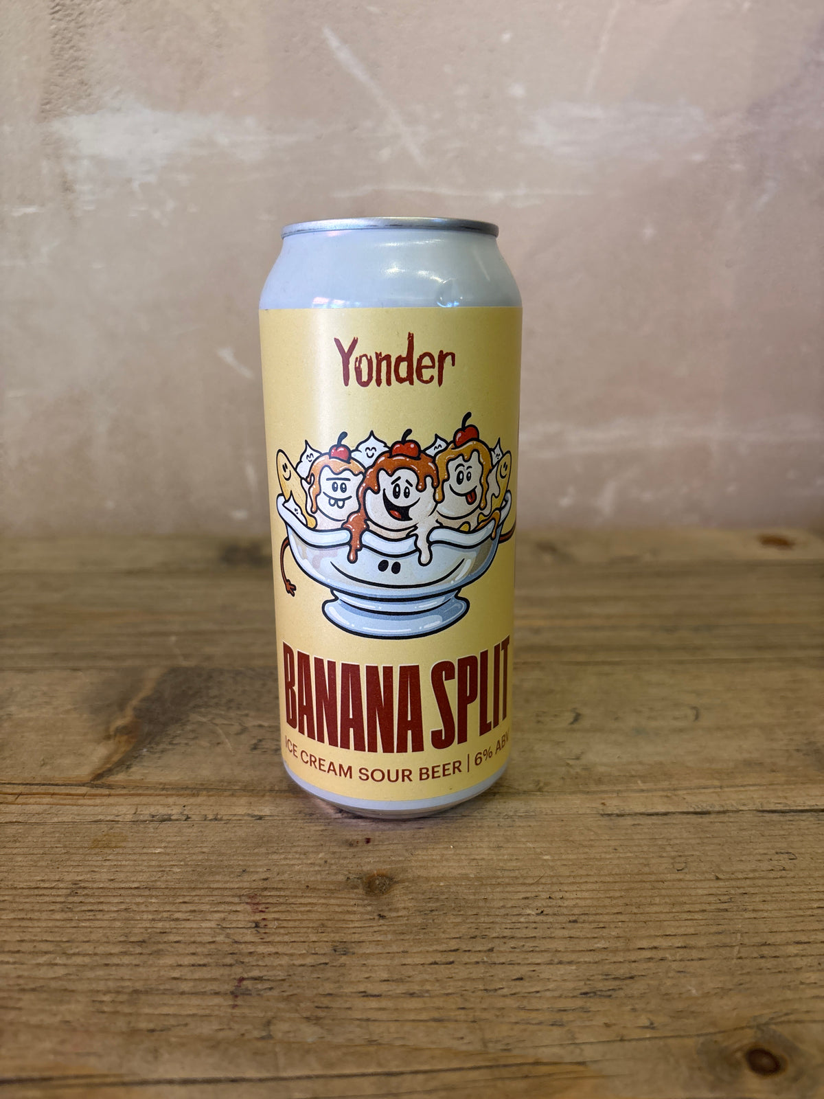 Yonder Brewing and Blending Banana Split Ice Cream Sour 6% 440ml Can