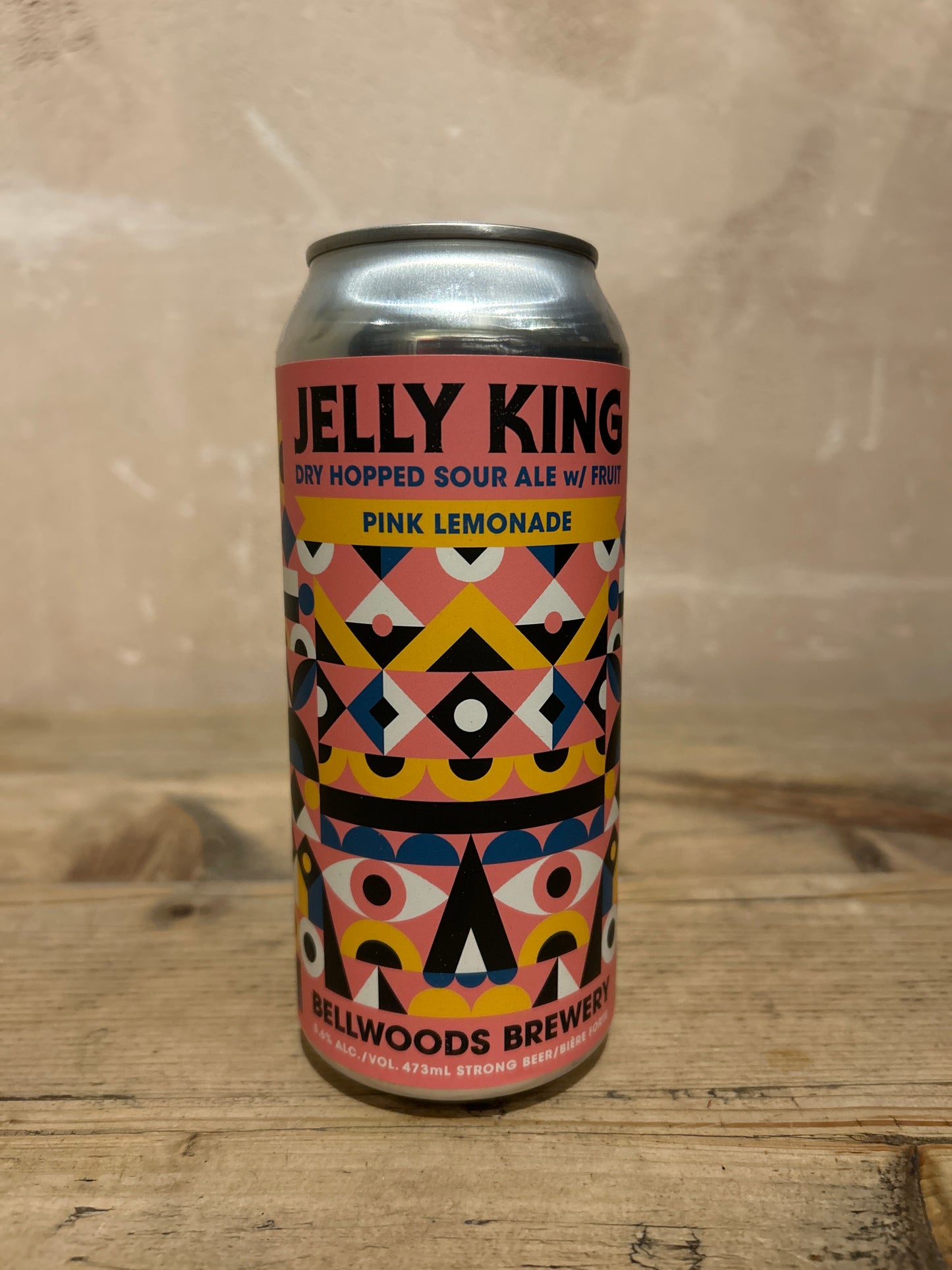 Bellwoods Jelly King Pink Lemonade Dry Hopped Sour Ale 5.6% 473ml can