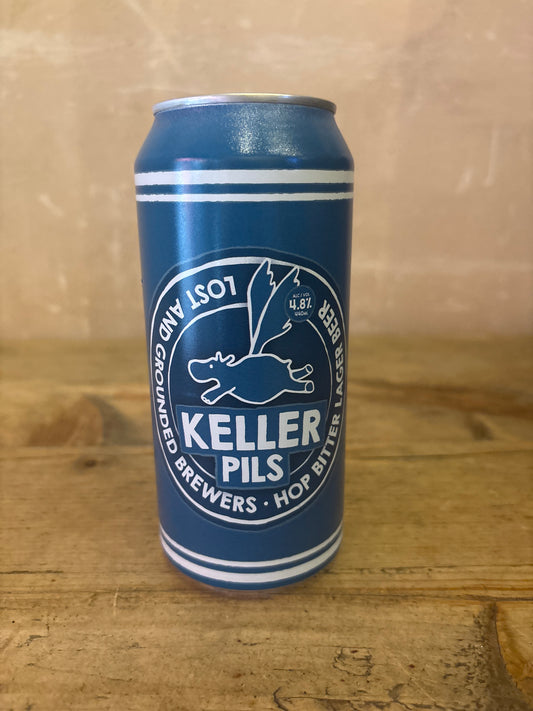 Lost and Grounded Keller Pils 440ml can