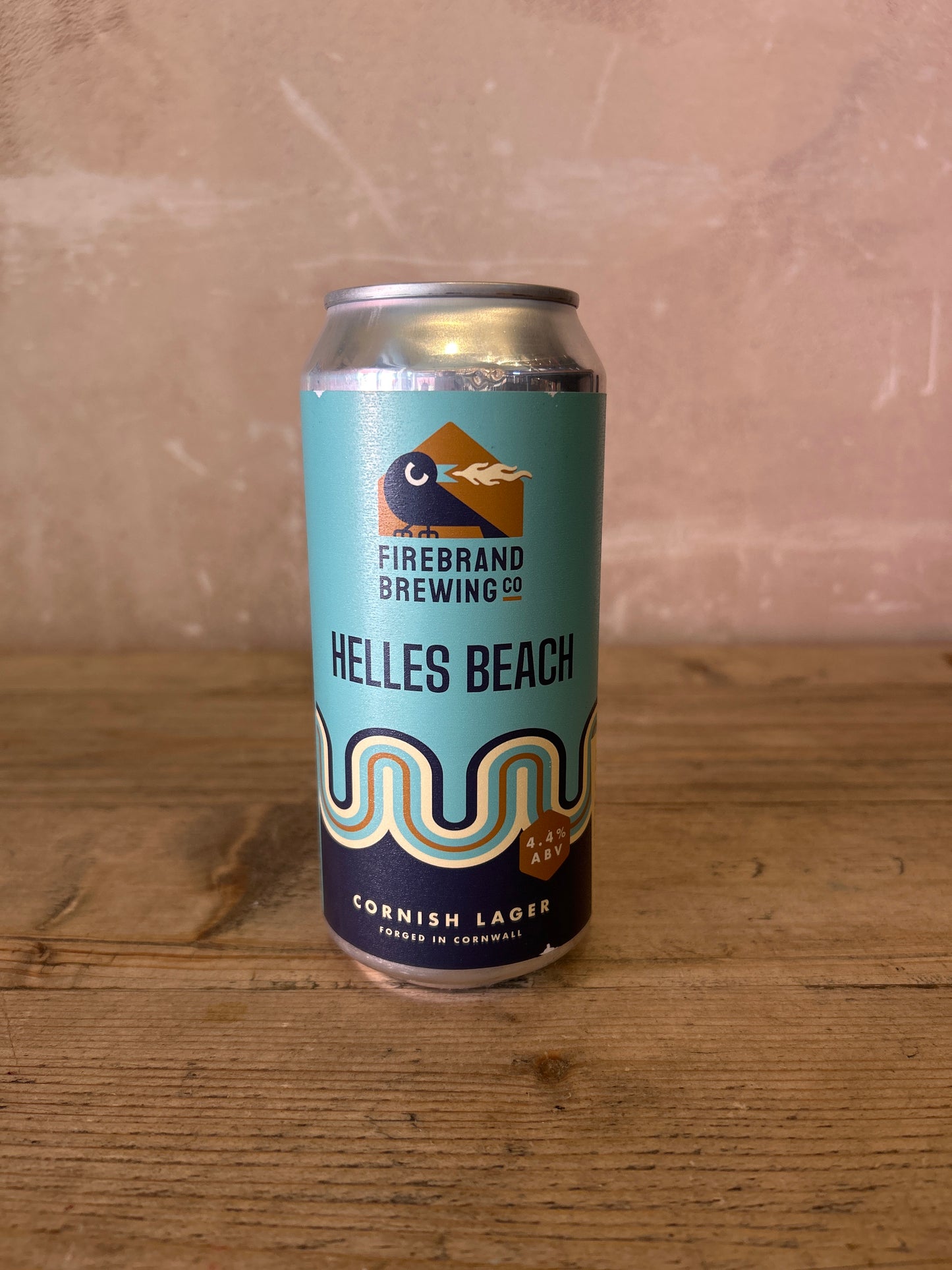 Firebrand Brewing Co 'Helles Beach' Cornish Lager 4.4% 440ml Can