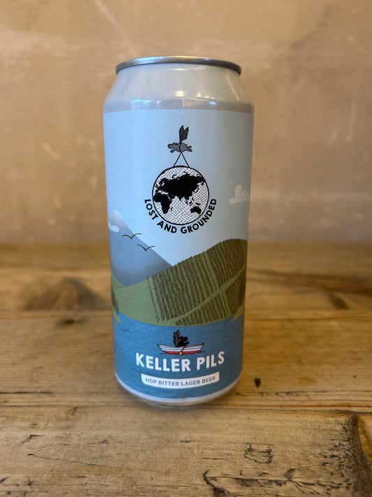 Lost and Grounded Keller Pils 440ml can