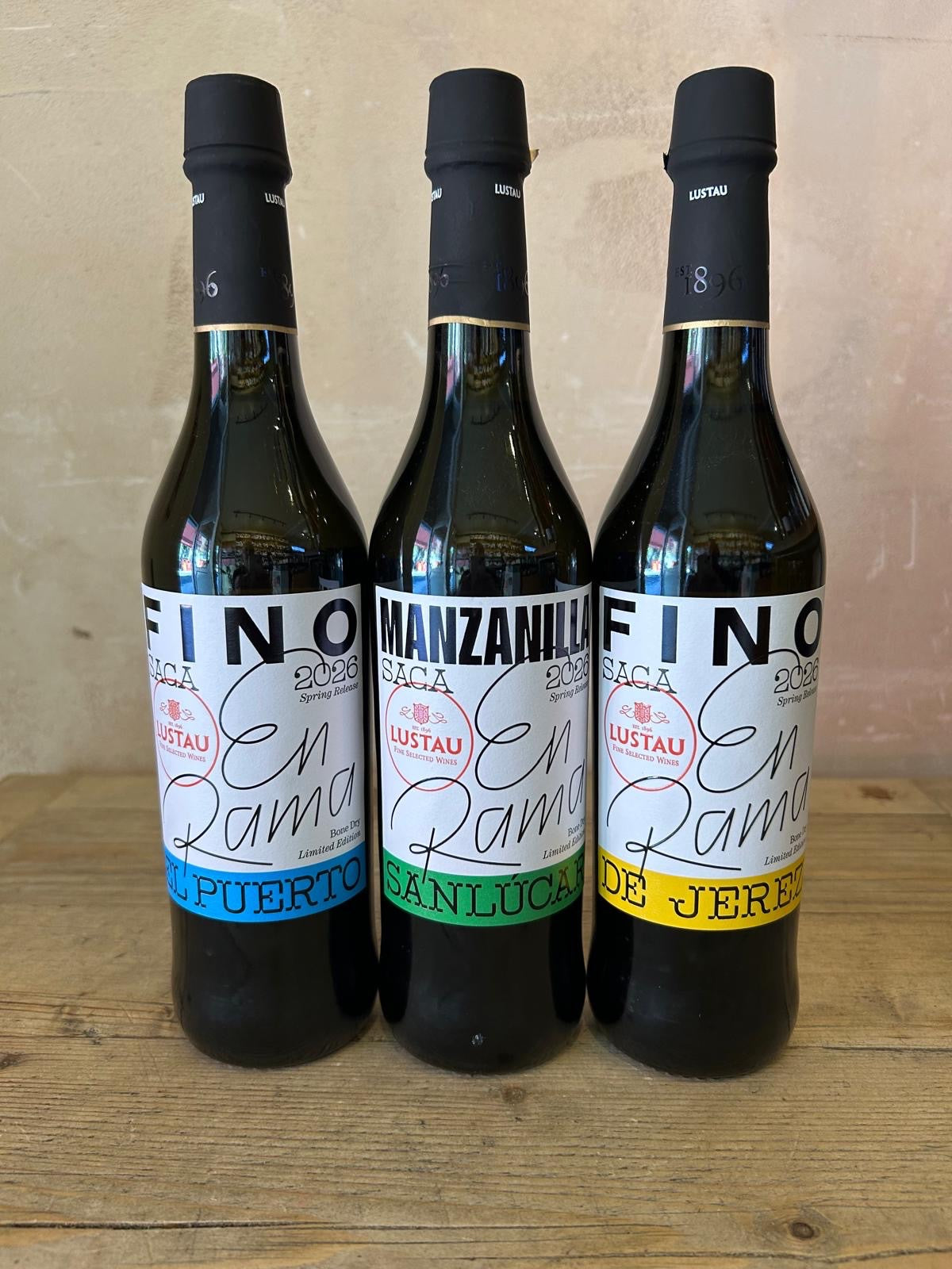2026 Lustau 3 En Rama Sherry 3 Pack