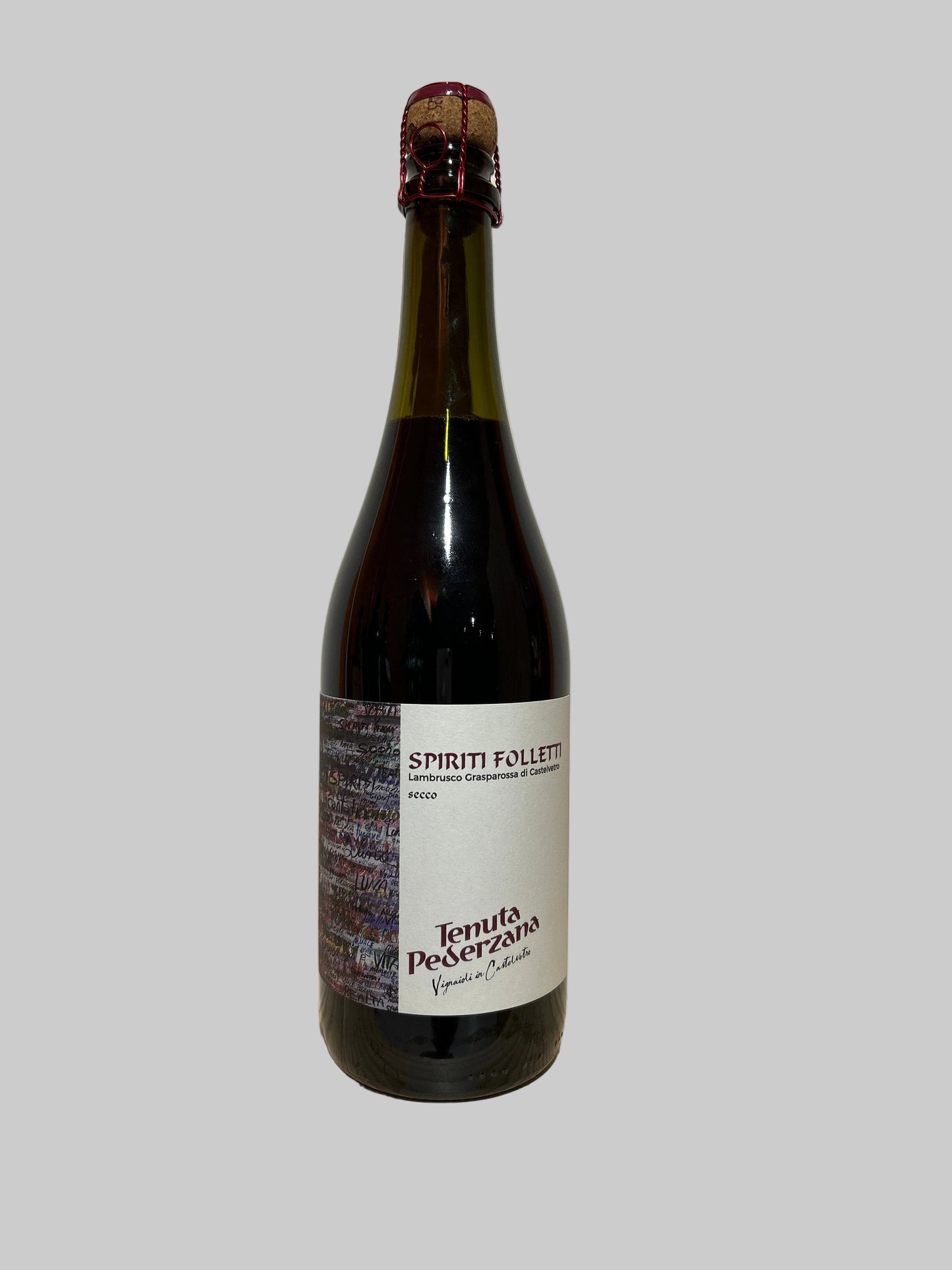 Lambrusco di Castelvetro Secco 'Spiriti Folletti' NV, Tenuta Pederzana